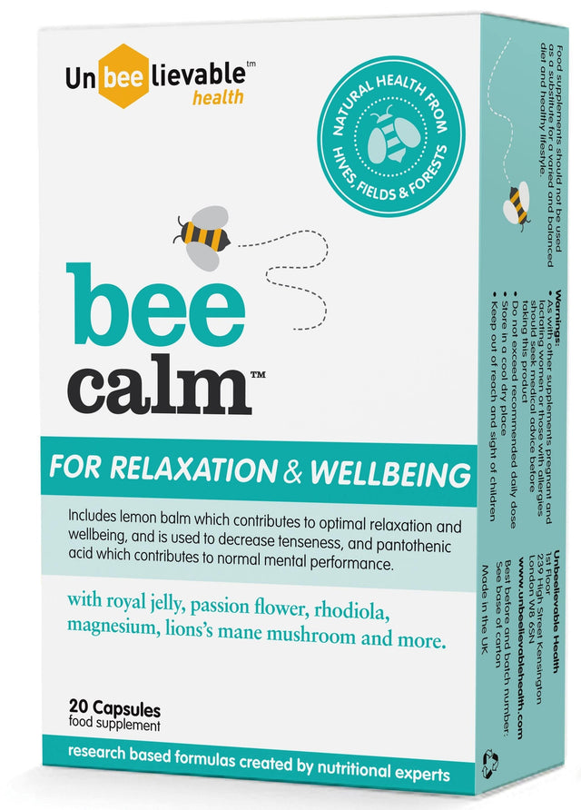 Unbeelievable Health Bee Calm, 20 Capsules
