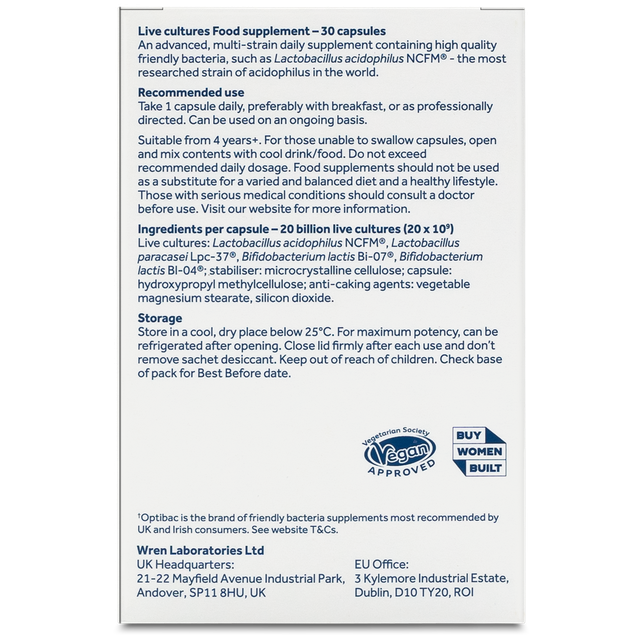 Optibac Probiotics Everyday Extra Strength, 30 Capsules