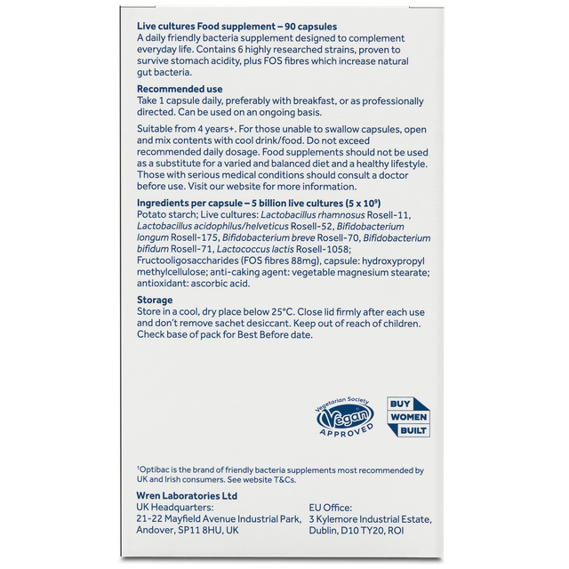Optibac Probiotics Every Day Probiotic, 90 Capsules