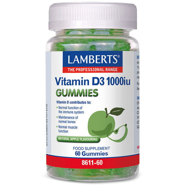 Lamberts Vitamin D Gummies 1000iu,  60 Gummies