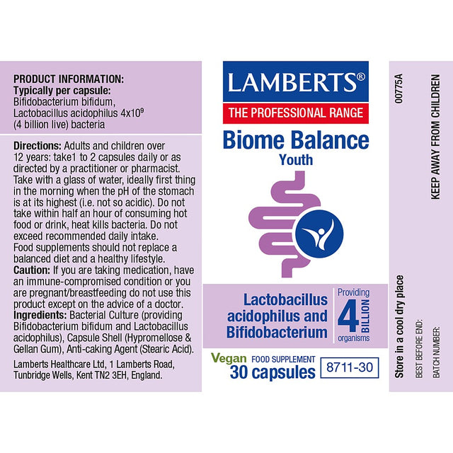 Lamberts Biome Balance Youth, 30 Capsules