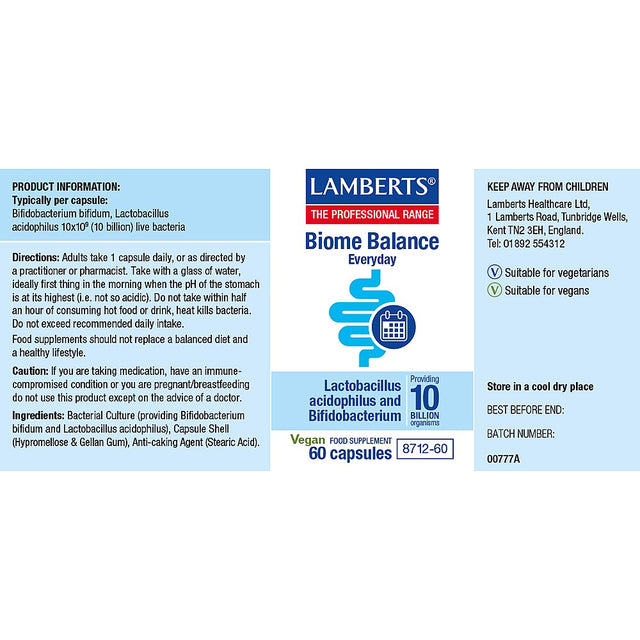 Lamberts Biome Balance Everyday,  60 Capsules