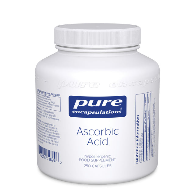 Pure Encapsulations Ascorbic Acid, 250 Capsules