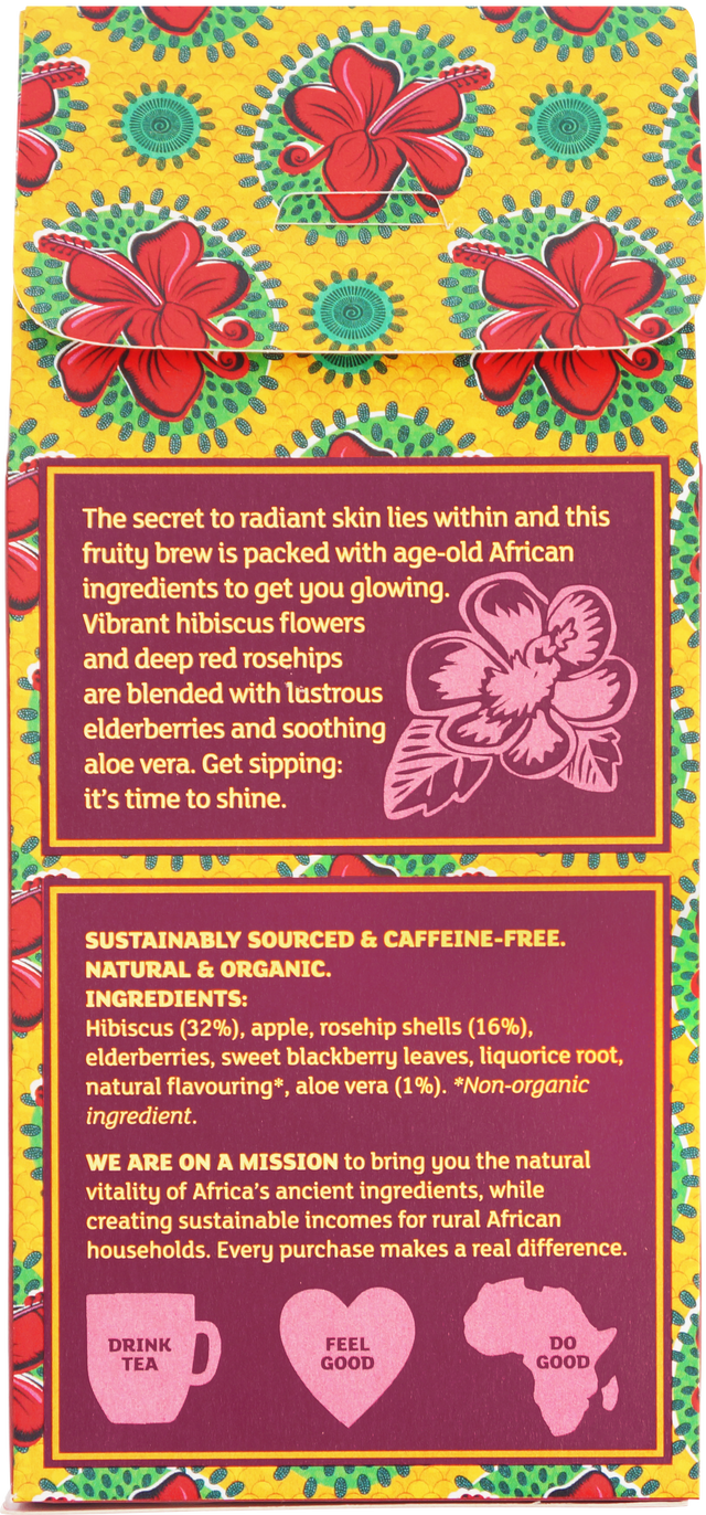 Aduna Radiance Tea with Hibiscus, Rosehip & Aloe Vera, 37gr
