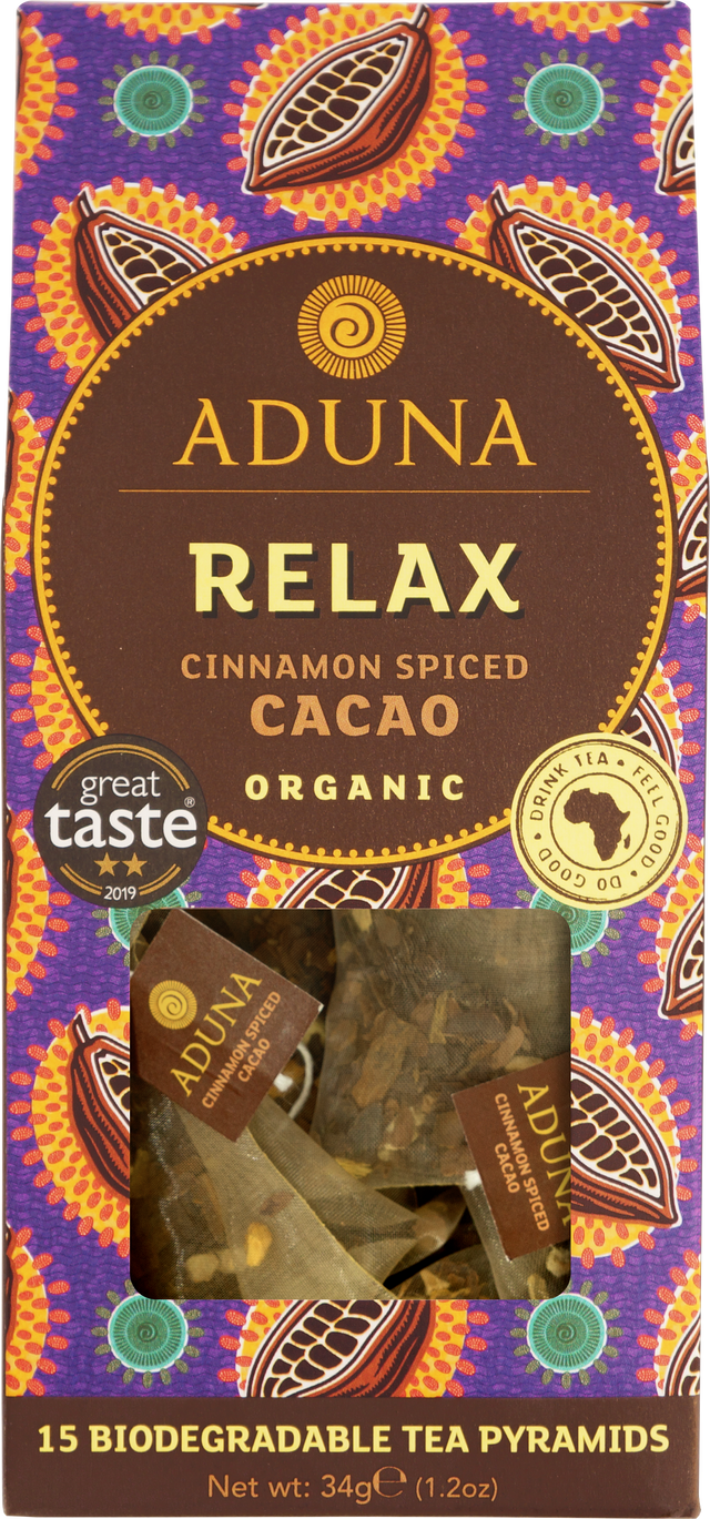 Aduna Relax Tea with Cacao, Cinnamon Spiced, 37gr