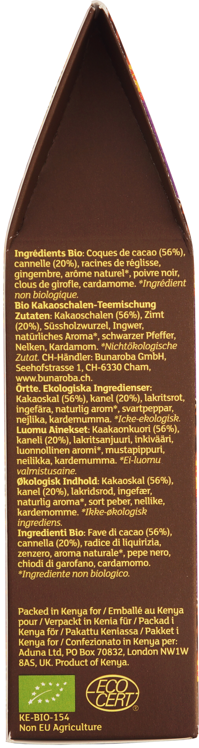 Aduna Relax Tea with Cacao, Cinnamon Spiced, 37gr