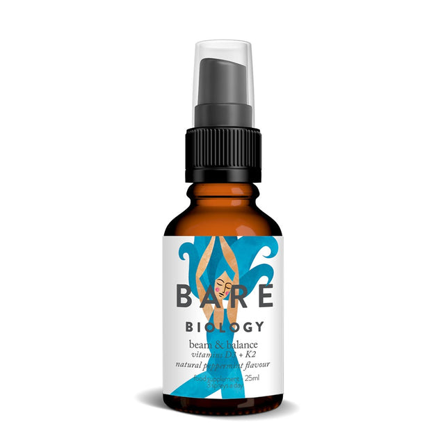 Bare Biology Beam & Balance Vitamin D3 & K2 Spray,  25ml