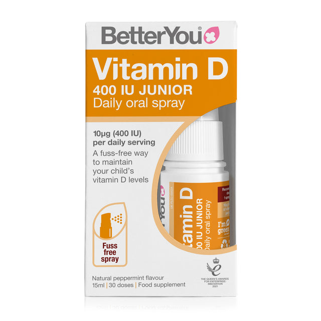 BetterYou Vitamin D 400iu Junior Daily Oral Spray, 15ml