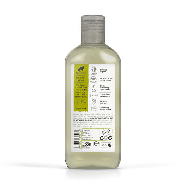 Dr Organic Tea Tree Shampoo, 265ml
