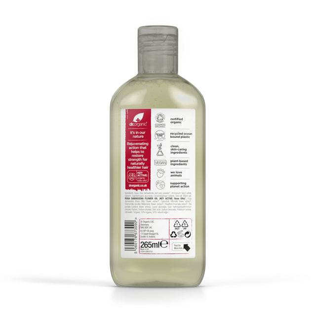 Dr Organic Rose Otto Shampoo, 265ml