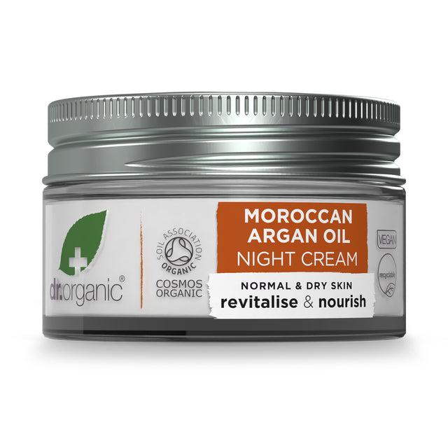 Dr Organic Moroccan Argan Oil Night Cream, 50ml