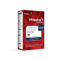Image of Qunol Mega CoQ10 Ubiquinol 100mg softgels, highlighting their soy-free, gluten-free, and enhanced absorption formulation designed to support optimal cellular energy production and antioxidant activity