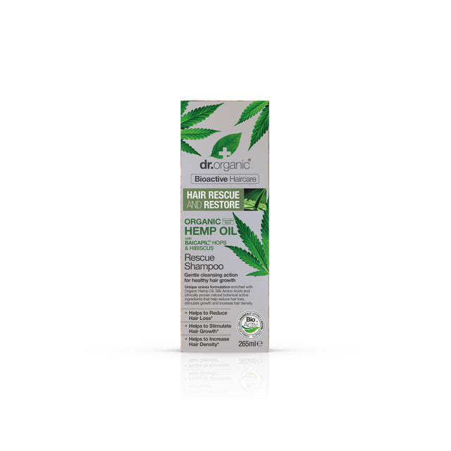 Dr Organic Hemp Oil Rescue Shampoo, 265ml