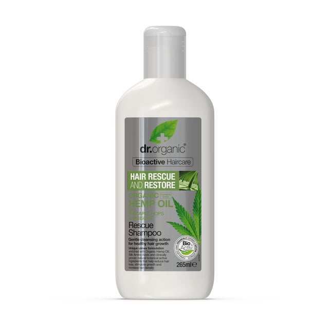 Dr Organic Hemp Oil Rescue Shampoo, 265ml