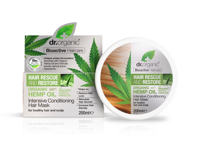 Dr Organic Hemp Oil Conditioning Hair Mask, 200ml