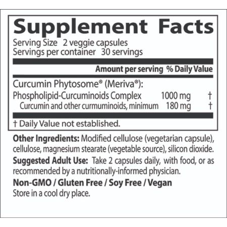 Doctor's Best Curcumin Phytosome with Meriva 500mg, 60 VCapsules