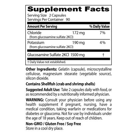 Doctor's Best Glucosamine Sulfate 750mg, 180 Capsules