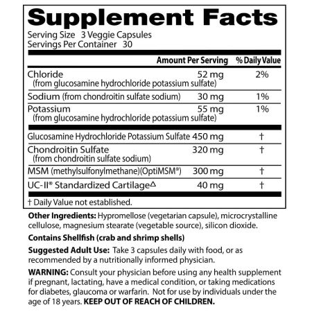 Supplements designed to promote joint comfort and support joint health, free from gluten and soy