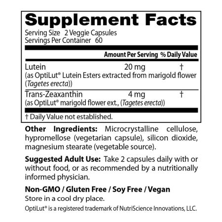Doctor's Best  Lutein from OptiLut 10mg, 120 VCapsules