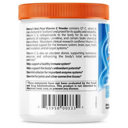 Doctor's Best Pure Vitamin C Powder with Q-C , 250gr