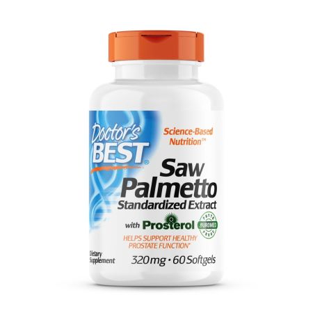 Doctor's Best Saw Palmetto with Prosterol, Standardized Extract 320mg, 60 Softgels