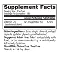 Doctor's Best Vitamin D3 125 mcg (5,000 IU), 180 Softgels