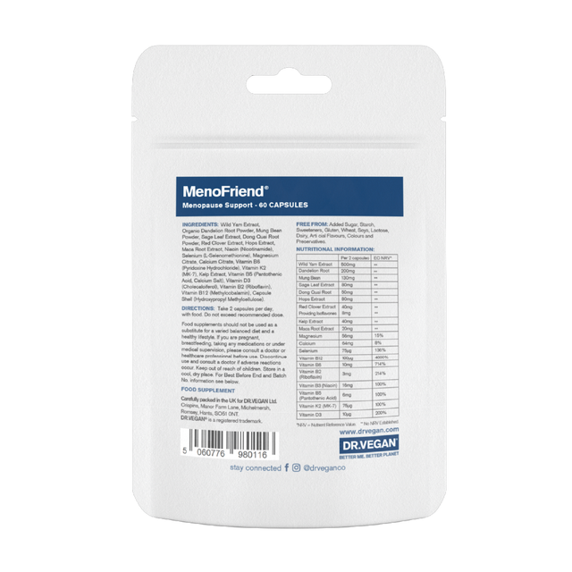 Dr Vegan MenoFriend,  60 Capsules