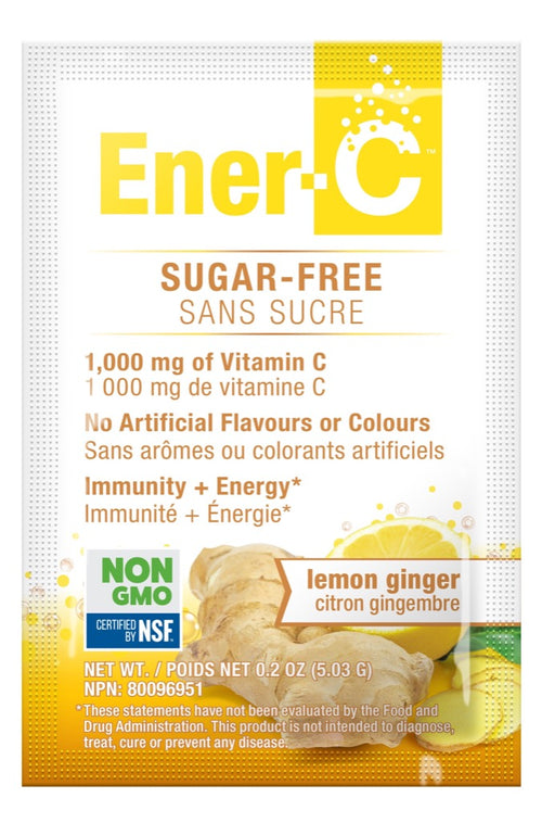 Ener-C  Lemon Ginger Sugar Free , 30 Sachets