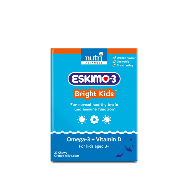 Eskimo-3 Bright Kids- Orange, 27 Chewables