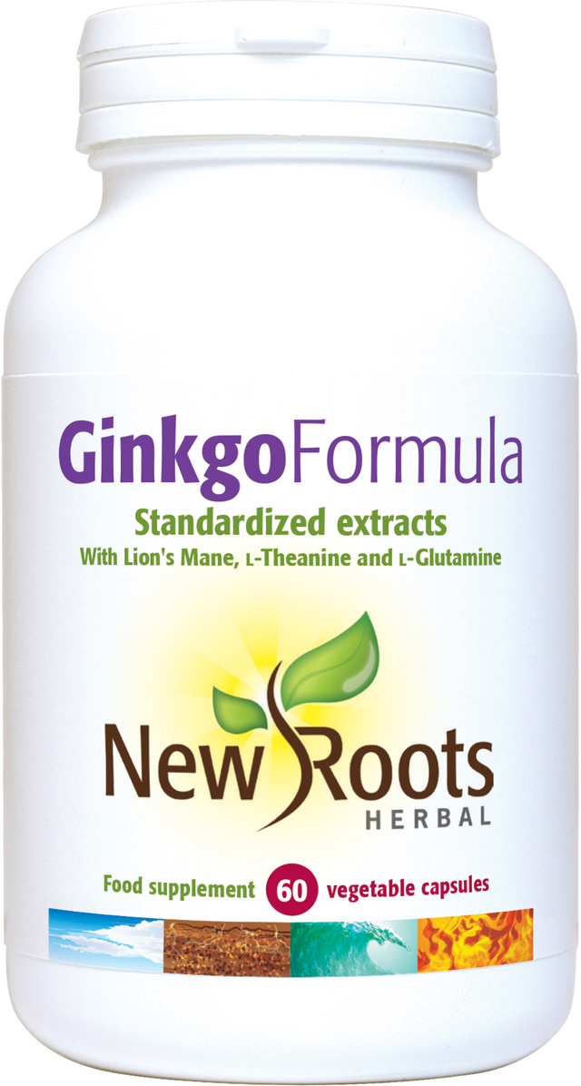 New Roots Herbal Ginkgo Formula,  60 Capsules