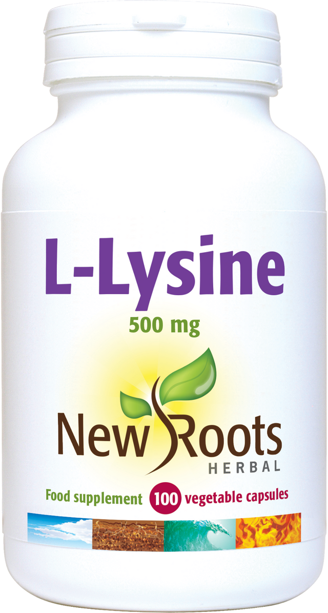 New Roots Herbal L-Lysine,  100 Capsules