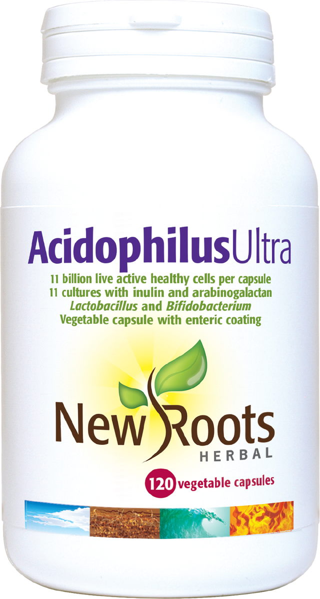 New Roots Herbal AcidophilusUltra,  120 Capsules