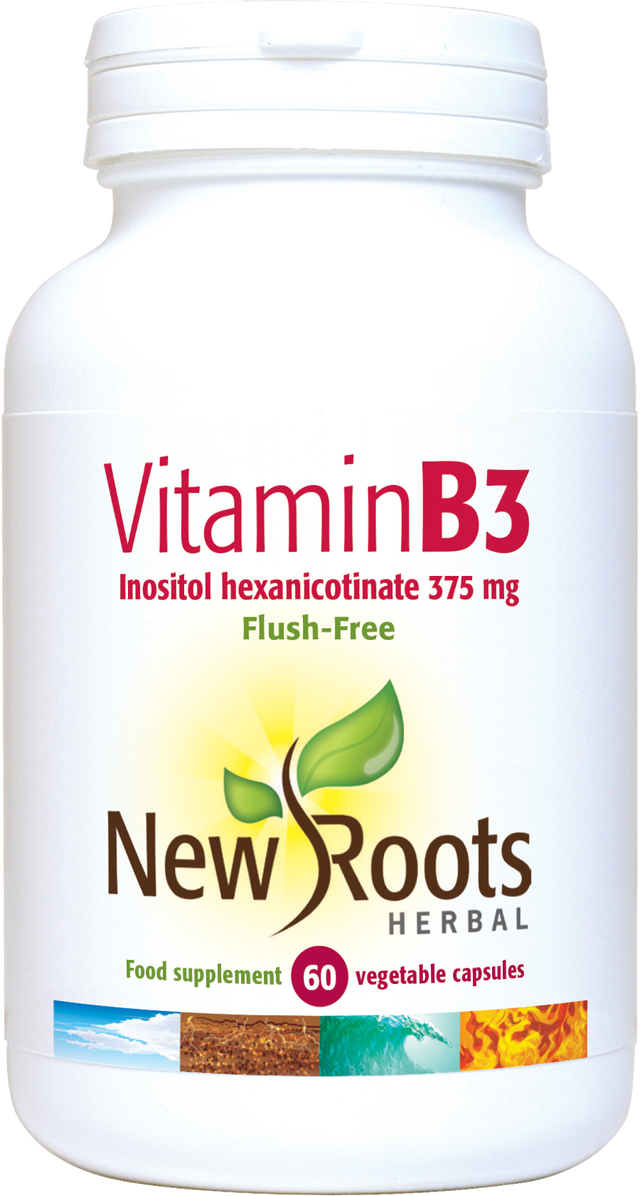 New Roots Herbal Vitamin B3, 60 Capsules