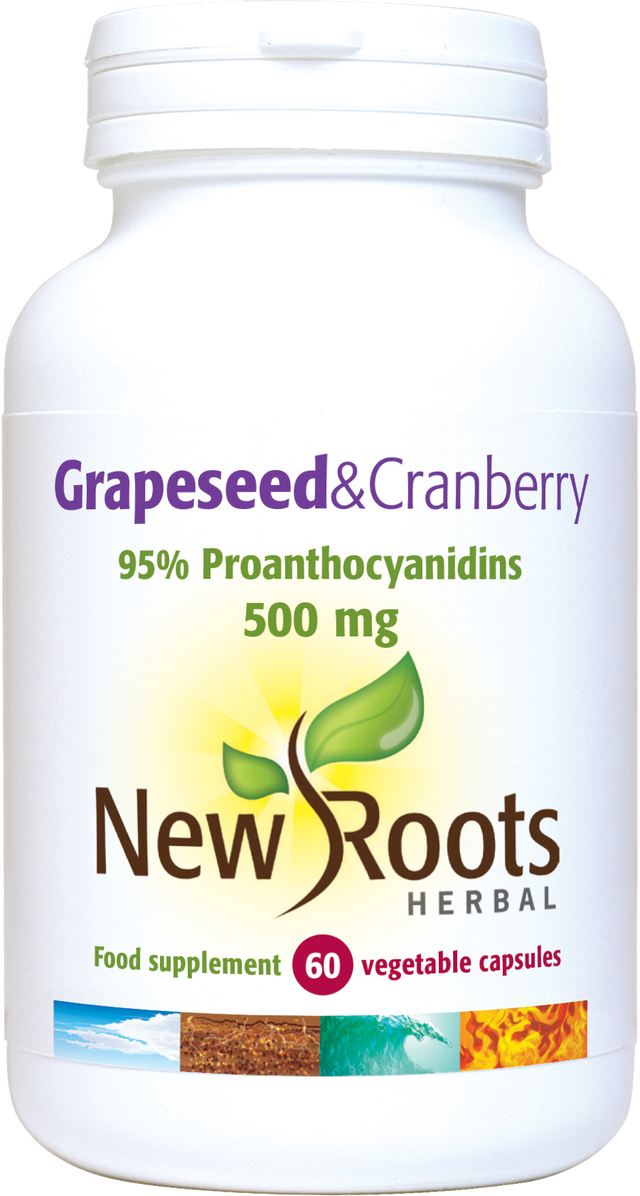 New Roots Herbal Grapeseed & Cranberry,  60 Capsules
