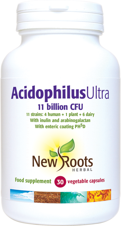 New Roots Herbal AcidophilusUltra,  30 Capsules