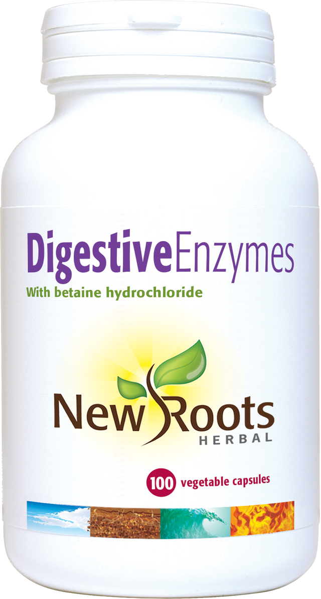 New Roots Herbal Digestive Enzymes,  100 Capsules