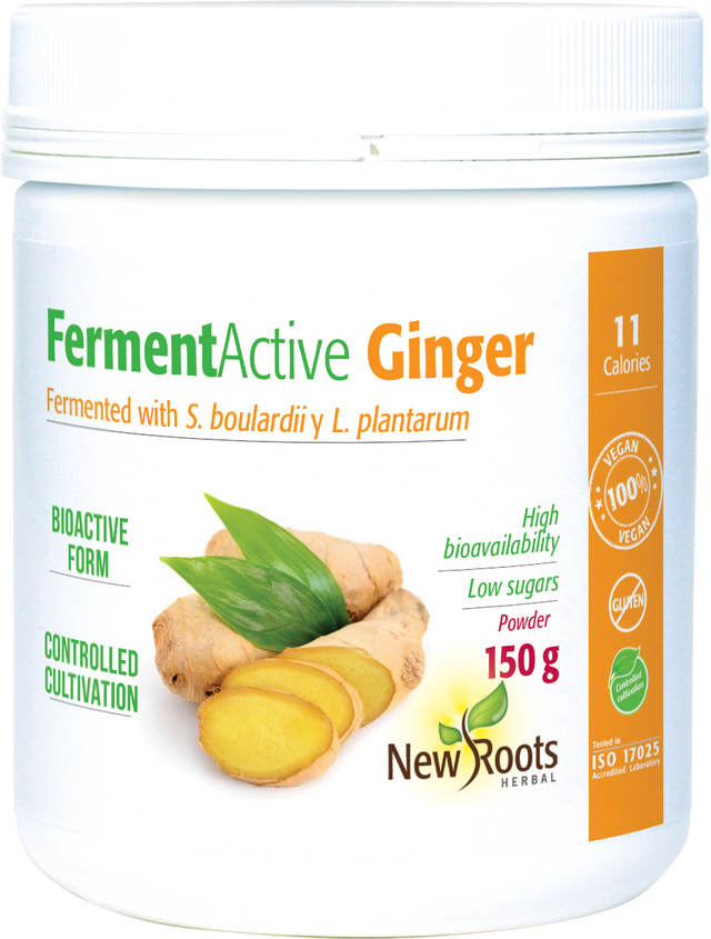 New Roots Herbal Ferment Active Ginger Powder, 150gr