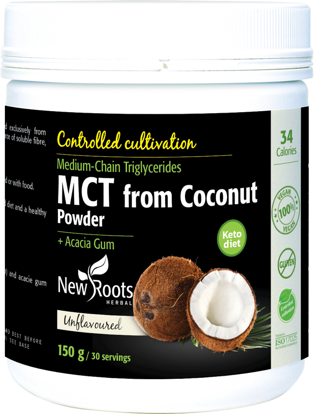 New Roots Herbal MCT from Coconut Powder,  150gr