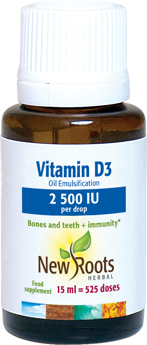 New Roots Herbal Vitamin D3 2500 IU,  15ml