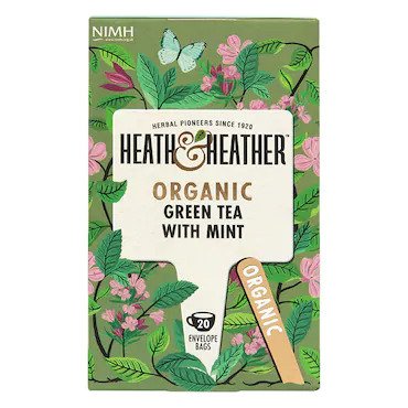 Heath & Heather Organic Green Tea & Mint Tea
