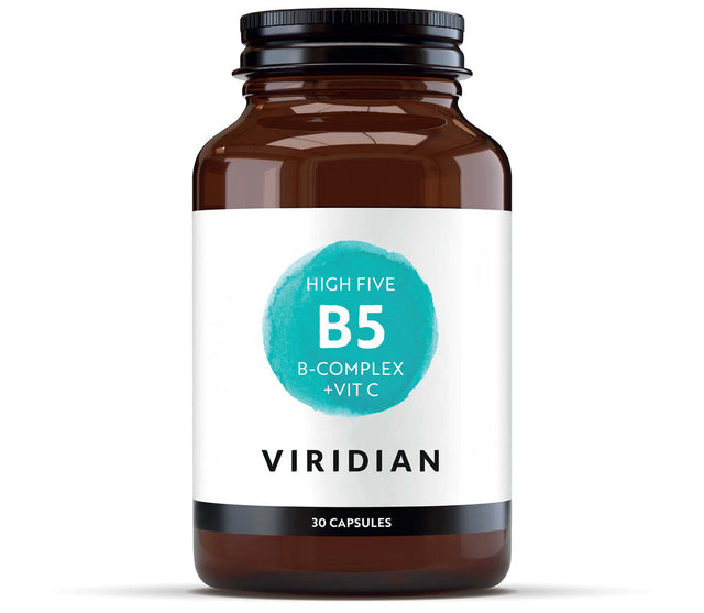 Viridian High Five B-Complex + magnesium ascorbate (Vit C), 30 Capsules