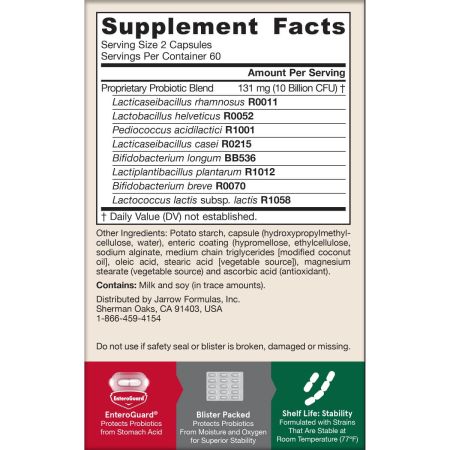 Jarrow Formulas Jarrow-Dophilus EPS (Digestive Probiotic) 5 Billion CFU, 120 VCapsules