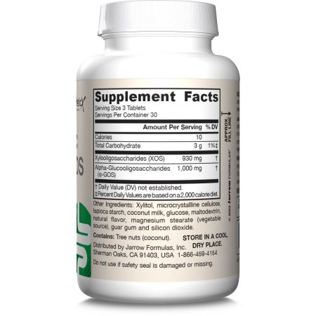 Jarrow Formulas Prebiotics XOS + a-GOS, 90 Tablets
