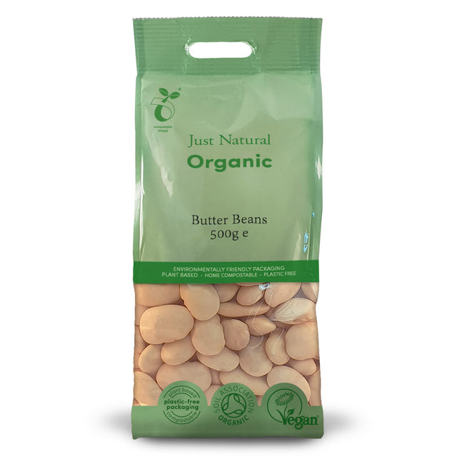 Just Natural Organic Butter Beans, 500gr