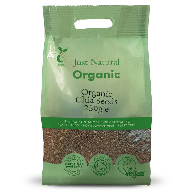 Just Natural Organic Chia Seeds, 250gr