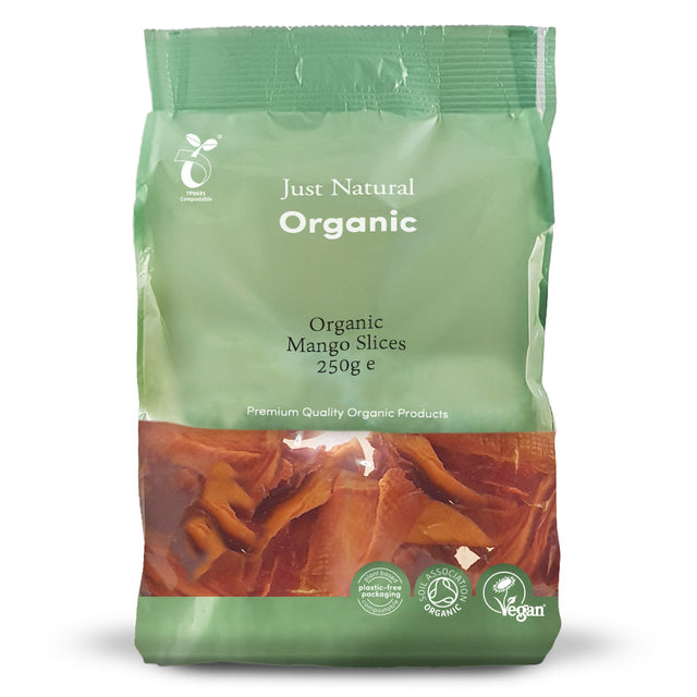 Just Natural Organic Mango Slices, 250gr