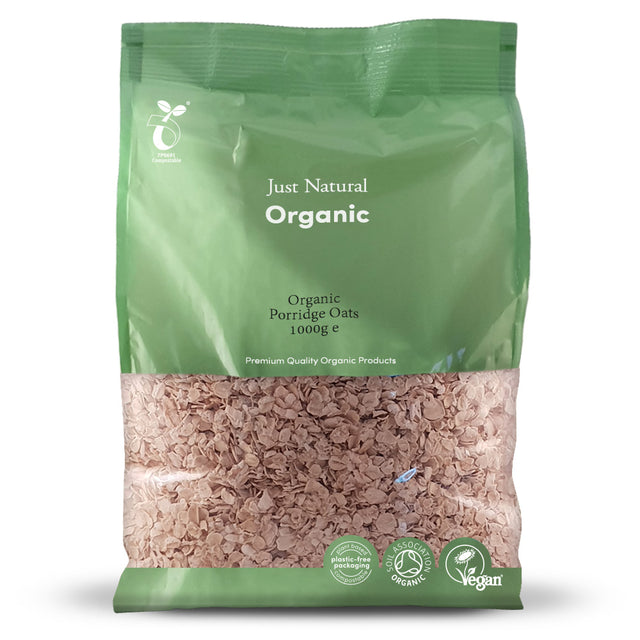 Just Natural Organic Porridge Oats,  1000gr