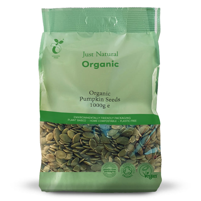 Just Natural Organic Pumpkin Seeds,  1000gr