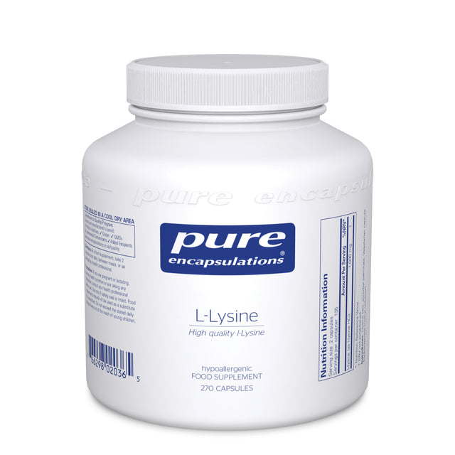 Pure Encapsulations L-lysine,  270 Capsules