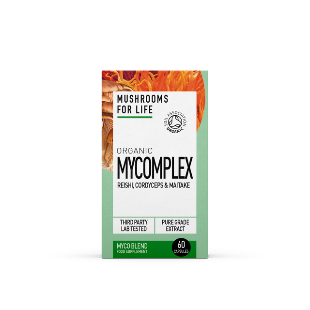 Mushrooms For Life Organic Mycomplex Myco Blend Capsules, 60 Capsules